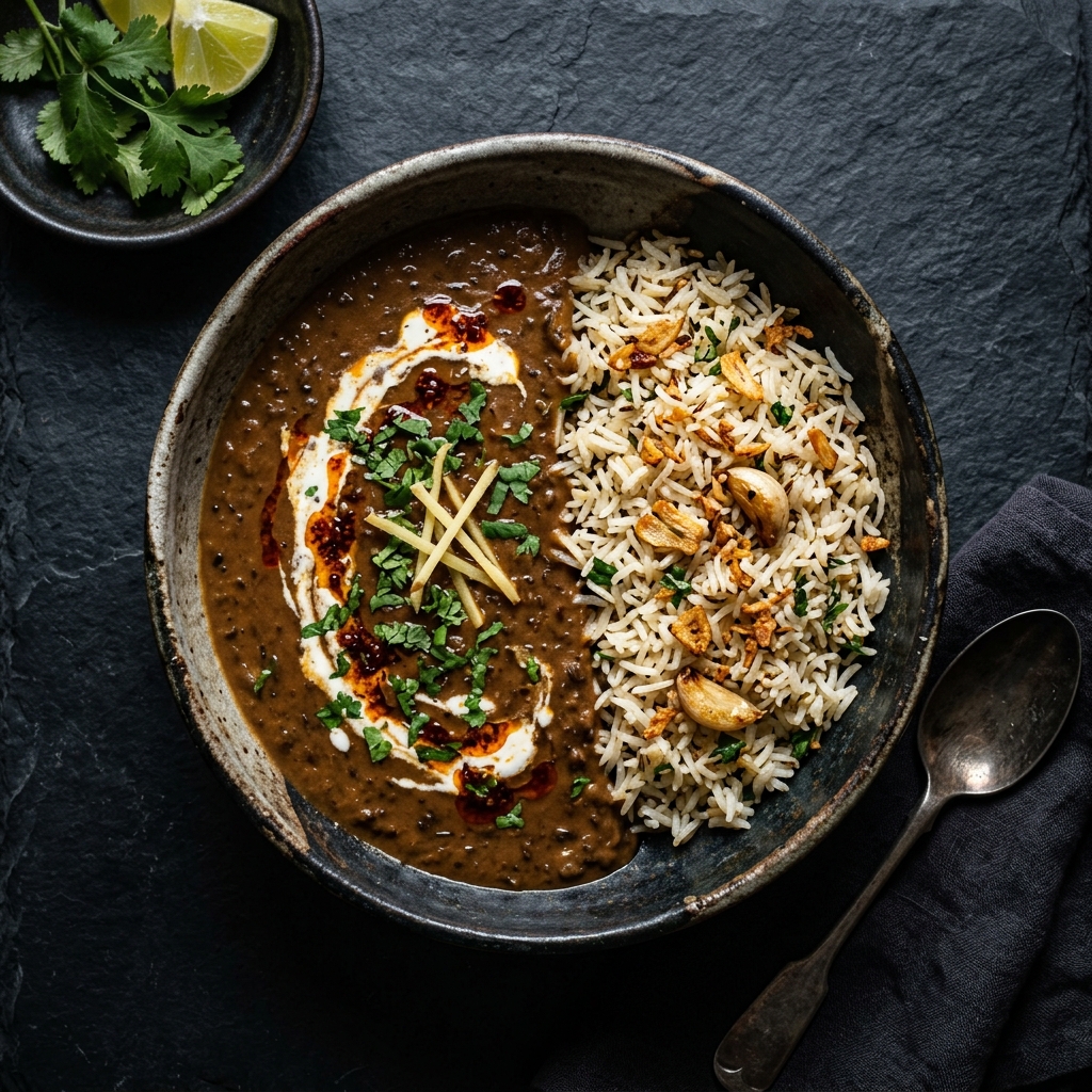 Dal Bukhara & Burnt Garlic Rice